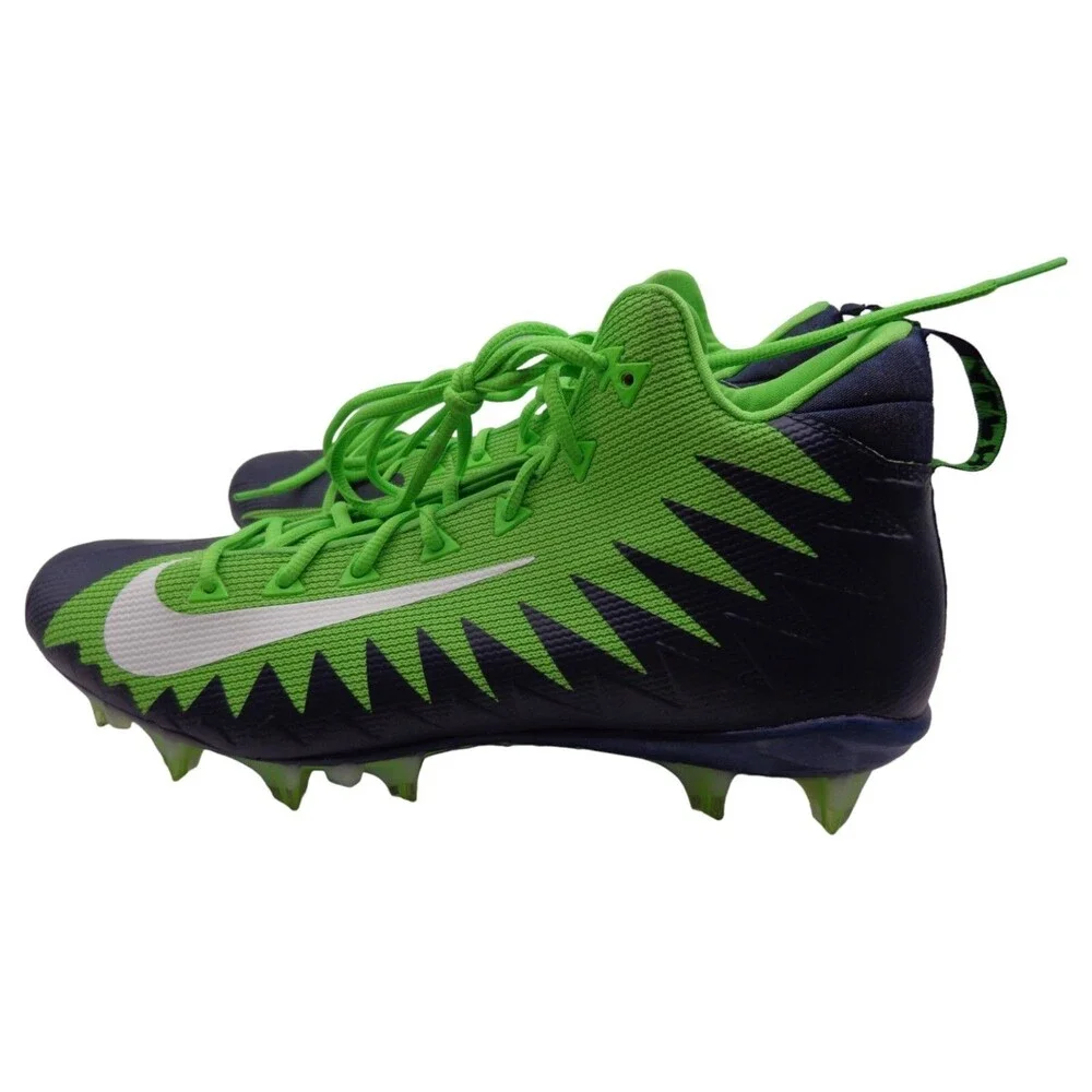 Nike Alpha Menace Pro Mid TD Seattle Seahawk Football Cleat  Size 14.5 AJ6604-40